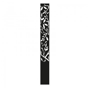 borne lumineuse branche d'arbre en aluminium noir graphite - Décor Acier