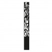 borne lumineuse motif roseaux aluminium noir graphite - Décor Acier