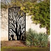 Pare vue forêt magique brise vue arbre magique bois forêt jardin secret décoration murale noir graphite