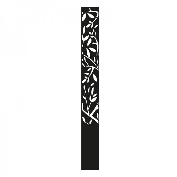 borne lumineuse branche d'arbre en aluminium noir graphite - Décor Acier