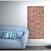 panneau mural square corten rouille - Décor Acier