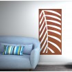 panneau mural palmier en corten rouille - Décor Acier