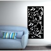 panneau mural fleur corten noir - Décor Acier