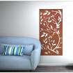 panneau mural fleur corten rouille - Décor Acier