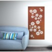 panneau décoration intérieur métallique fleurs minimaliste déco marron cuivre