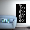 panneau décoration intérieure naturel bambou métal acier noir graphite