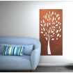 Panneau mural arbre corten marron - Décor Acier