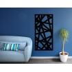 Panneau mural contemporain corten noir - Décor Acier