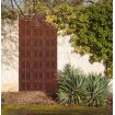 brise vue marron cercle en corten - Décor Acier