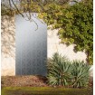 Panneau brise vue extérieur géométrique décoratif losange aluminium gris