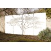 Brise vue Savana Acacia en aluminium peint blanc